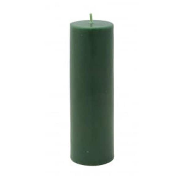 Zest Candle CPZ-119-24 2 x 6 in. Hunter Green Pillar Candle, 24PK CPZ-119_24 - main